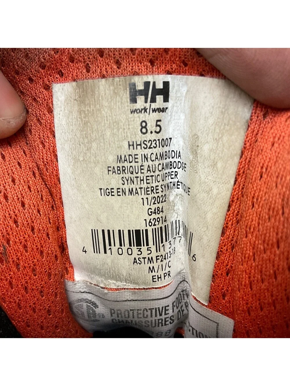 Helly Hansen Men's HHS231007 Aluminum Toe Composite Plate Mid-Cut Hikers 8.5M